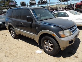 2002 MITSUBISHI MONTERO XLS BLACK 3.5 AT 4WD 214003